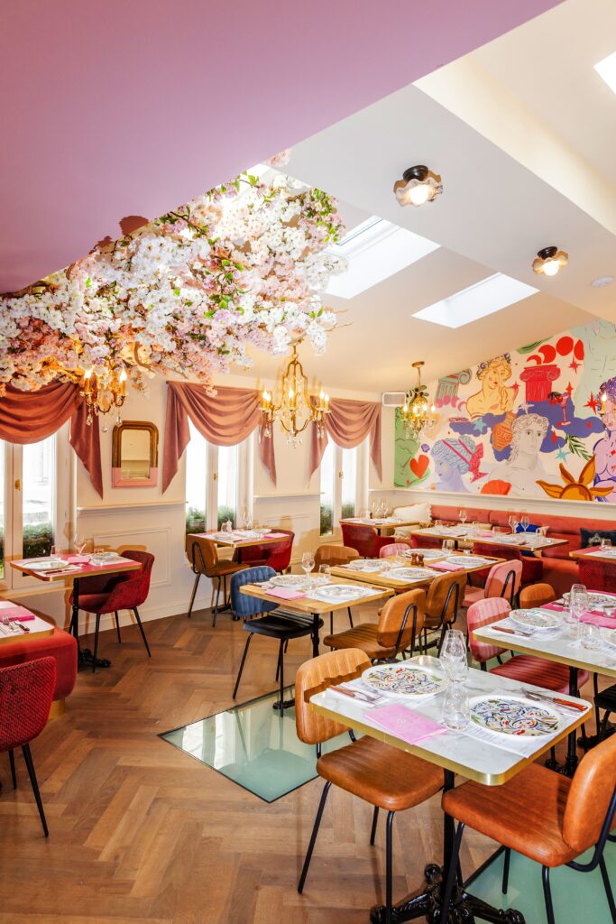 Interieur Restaurant monzu chartrons un projet de l'agence d'architecture DAVID DALIDEC