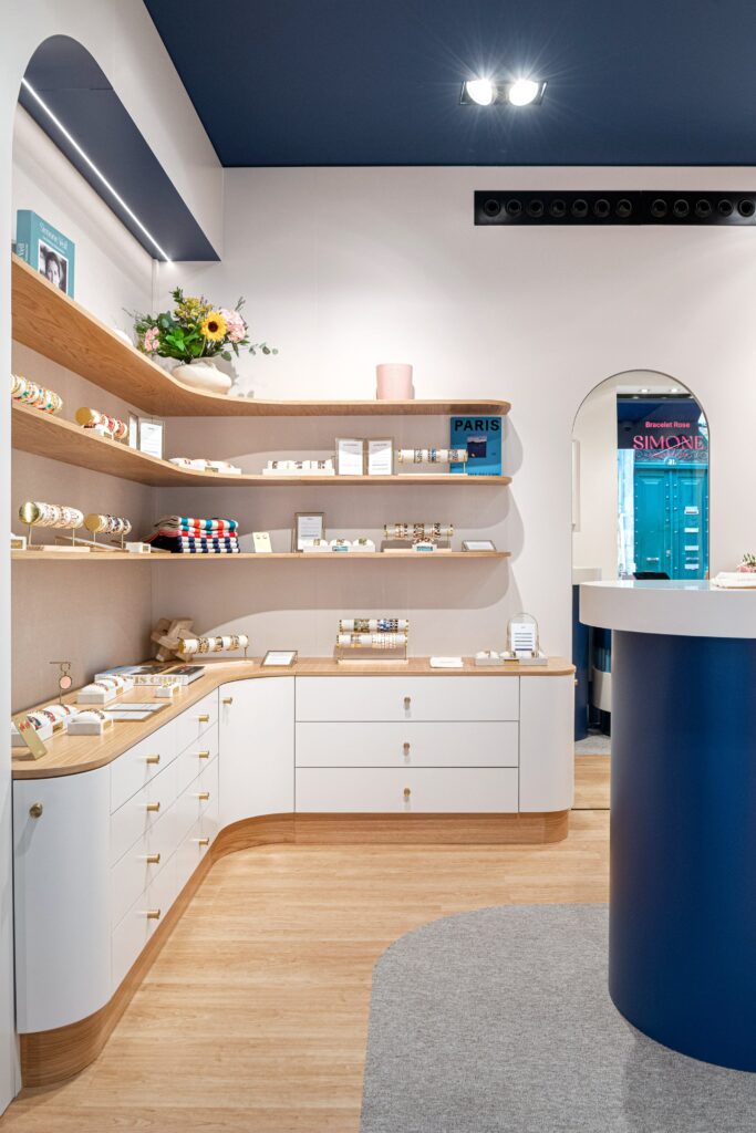 intérieur boutique Simone a bordeaux design David Dalidec & associés