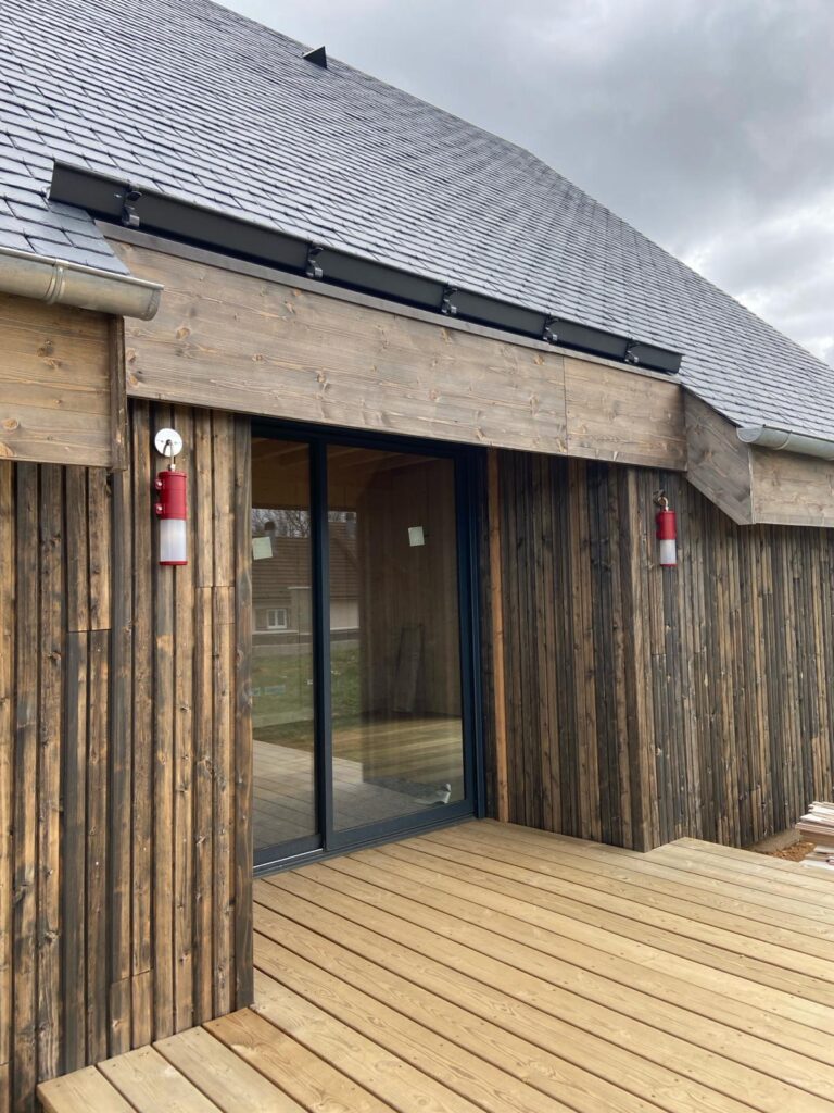 extérieur chalet bioclimatique Pyrénées David Dalidec & associés