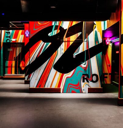 anamorphose café Oz par l'agence David Dalidec