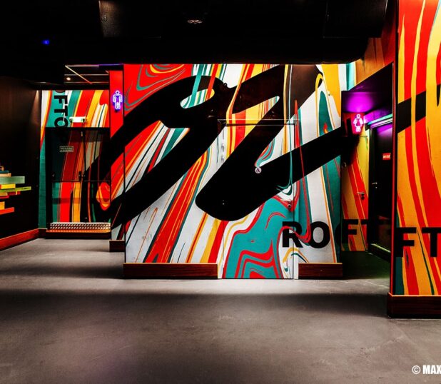 anamorphose café Oz par l'agence David Dalidec