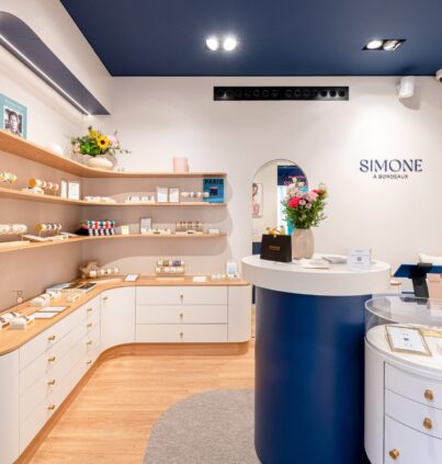 aménagement intérieur boutique Simone a bordeaux design David Dalidec & associés