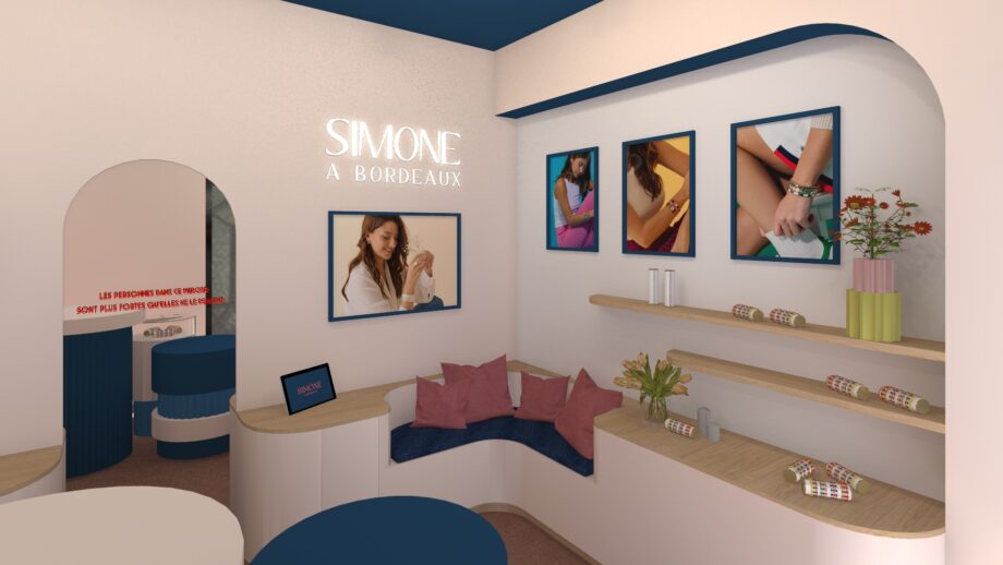 PROJET BOUTIQUE SIMONE BORDEAUX par l'agence David Dalidec & Associés specialiste retail